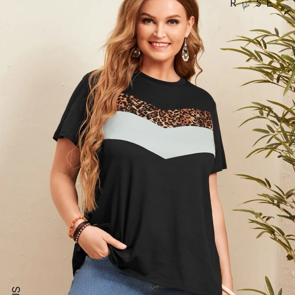 Cute cheetah bock design top